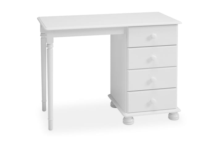 Skrivbord Egista 100 cm med Förvaring 4 Lådor - Vit - Möbler - Bord & matgrupp - Kontorsbord - Skrivbord