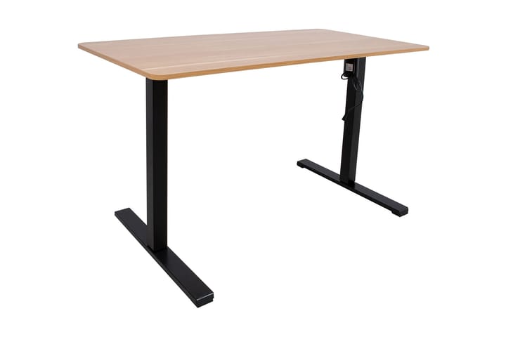 Skrivbord Ergo Optimal med motor 140x70 cm Trä/Svart - Möbler - Bord & matgrupp - Kontorsbord - Skrivbord