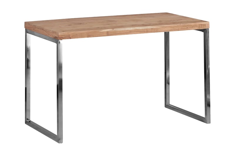 Skrivbord Feehrer 120 cm - Akacia/Krom - Möbler - Bord & matgrupp - Kontorsbord - Skrivbord