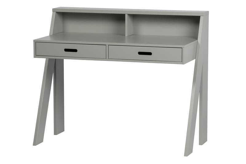 Skrivbord Floella 112 cm med Förvaring 2 Lådor - Betonggrå - Möbler - Bord & matgrupp - Kontorsbord - Skrivbord