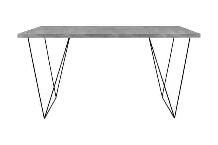 Skrivbord Flowe 140 cm - Grå/Svart - Möbler - Bord & matgrupp - Kontorsbord - Skrivbord
