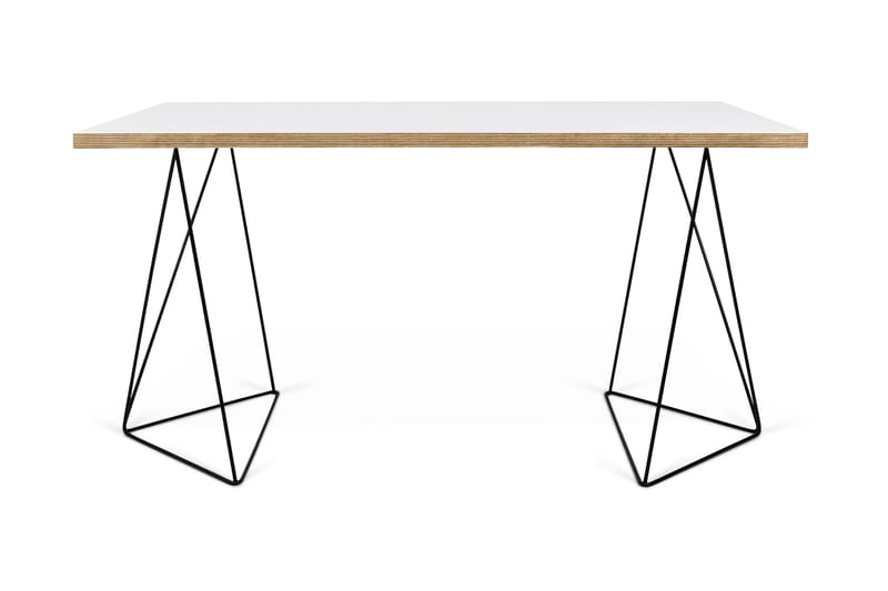 Skrivbord Flowe 140 cm - Vit - Möbler - Bord & matgrupp - Kontorsbord - Skrivbord