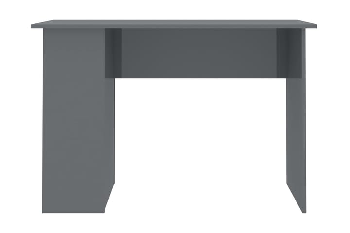 Skrivbord grå högglans 110x60x73 cm spånskiva - Grå - Möbler - Bord & matgrupp - Kontorsbord - Skrivbord
