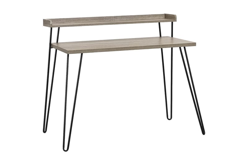 Skrivbord Haven 114 cm med Förvaring Hylla Grå/Svart - Dorel Home - Möbler - Bord & matgrupp - Kontorsbord - Skrivbord
