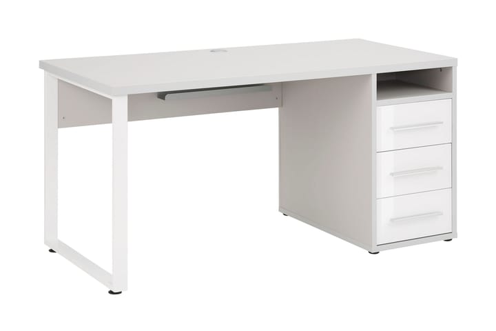 Skrivbord Heiden 150 cm - Grå|Platinagrå - Möbler - Bord & matgrupp - Kontorsbord - Skrivbord - Hörnskrivbord