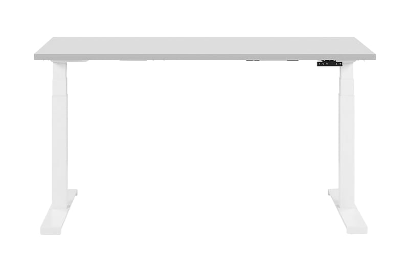 Skrivbord Hengrove 130 cm Elektriskt Justerbart - Grå/Vit - Möbler - Bord & matgrupp - Kontorsbord - Skrivbord