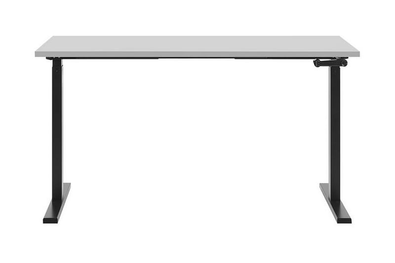 Skrivbord Hengrove 130 cm Manuellt Justerbart - Grå/Svart - Möbler - Bord & matgrupp - Kontorsbord - Skrivbord