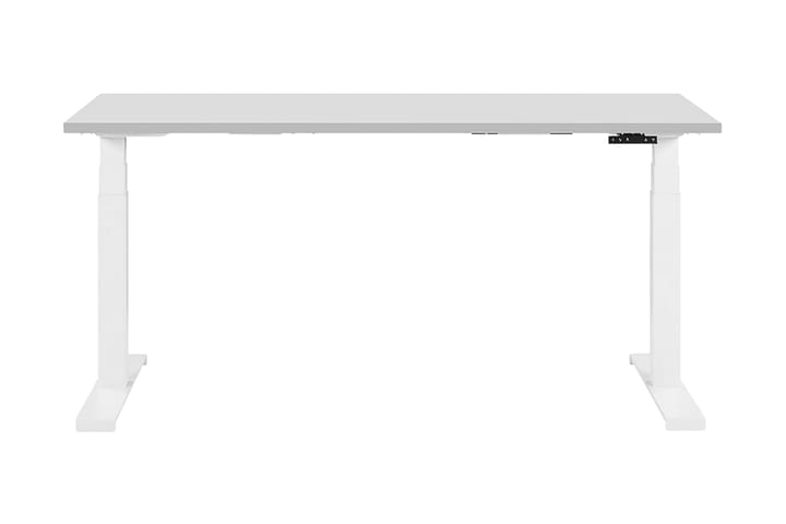 Skrivbord Hengrove 160 cm Elektriskt Justerbart - Grå/Vit - Möbler - Bord & matgrupp - Kontorsbord - Skrivbord