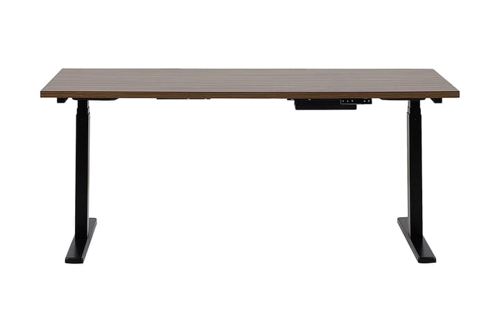 Skrivbord Hengrove 160 cm Elektriskt Justerbart - Mörkbrun/Svart - Möbler - Bord & matgrupp - Kontorsbord - Skrivbord - Höj och sänkbart skrivbord