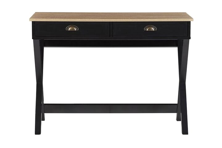 Skrivbord Hermanstorp 103 cm - Svart/Ljusbrun - Möbler - Bord & matgrupp - Kontorsbord - Skrivbord