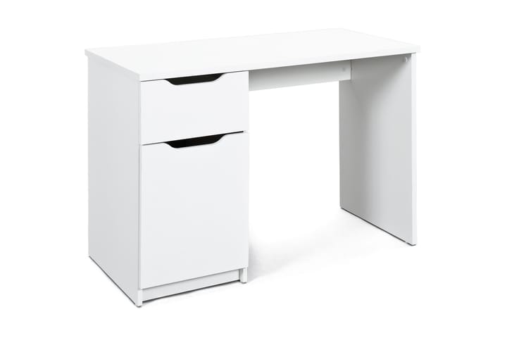 Skrivbord Hilbre 115 cm med Förvaring Låda + Skåp - Vit - Möbler - Bord & matgrupp - Kontorsbord - Skrivbord
