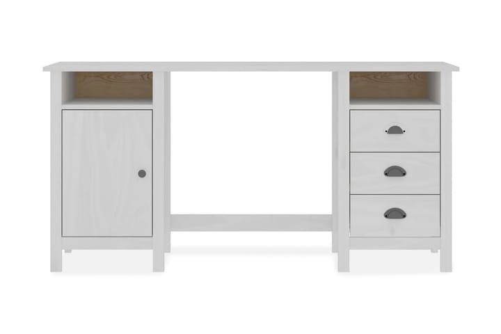 Skrivbord Hill Range vit 150x50x74 cm massiv furu - Vit - Möbler - Bord & matgrupp - Kontorsbord - Skrivbord