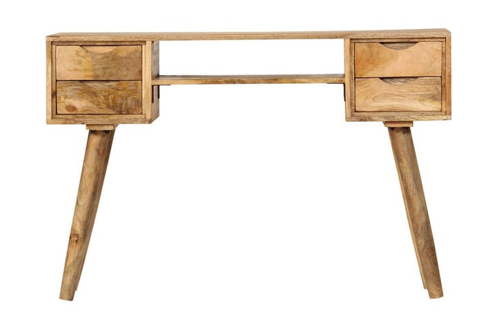 Skrivbord i massivt mangoträ 115x47x76 cm - Brun - Möbler - Bord & matgrupp - Kontorsbord - Skrivbord