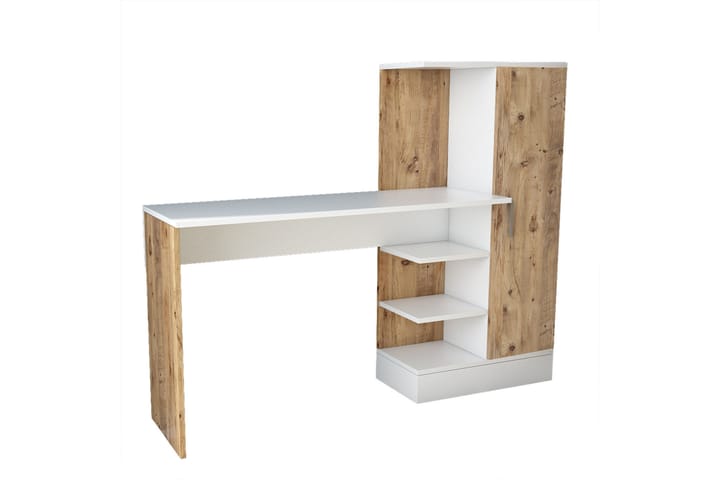 Skrivbord Karron 152 cm - Natur/Vit - Möbler - Bord & matgrupp - Kontorsbord - Skrivbord