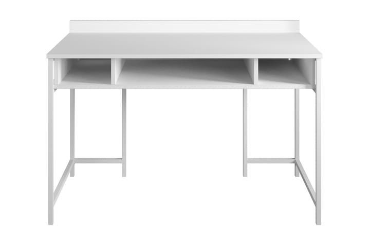 Skrivbord Kerkejaure 120 cm med Förvaring Hyllor - Vit - Möbler - Bord & matgrupp - Kontorsbord - Skrivbord - Hörnskrivbord