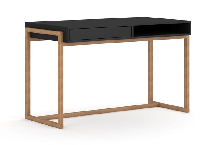 Skrivbord Latrisk 126 cm - Svart - Möbler - Bord & matgrupp - Kontorsbord - Skrivbord