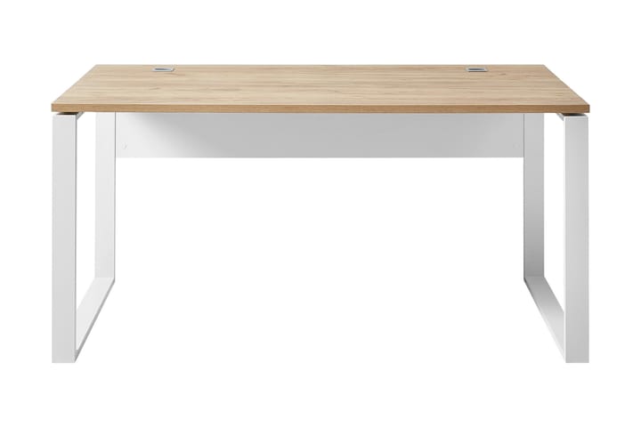 Skrivbord Lioni 158 cm - Beige/Vit - Möbler - Bord & matgrupp - Kontorsbord - Skrivbord