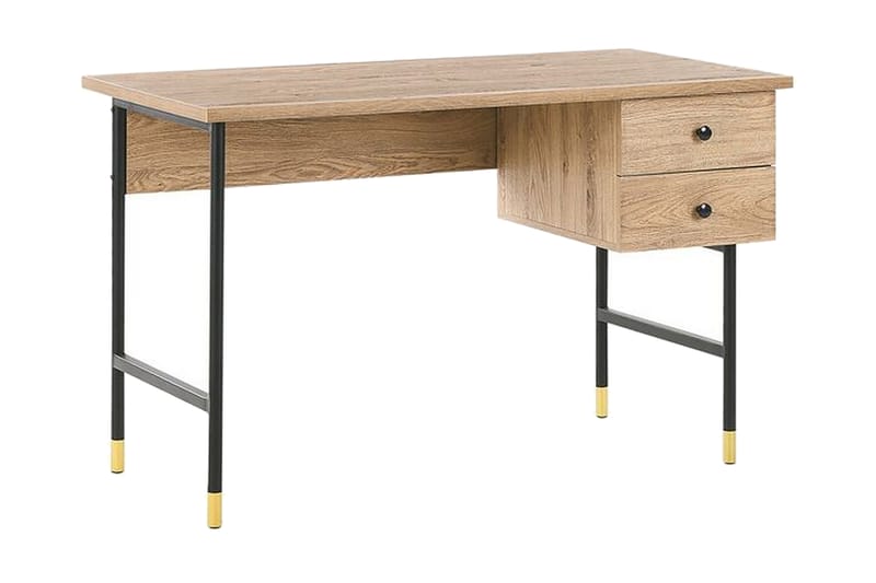 Skrivbord Maryneal 120 cm med Förvaring 2 Lådor - Ljust Trä - Möbler - Bord & matgrupp - Kontorsbord - Skrivbord
