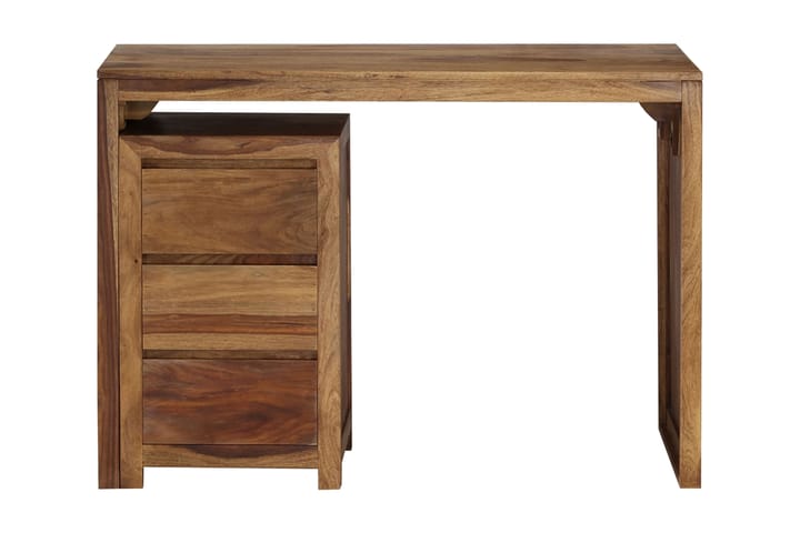 Skrivbord massivt sheshamträ 110x55x76 cm - Brun - Möbler - Bord & matgrupp - Kontorsbord - Skrivbord