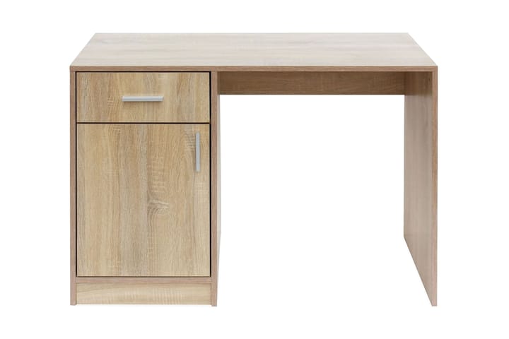 Skrivbord med låda och skåp ek 100x40x73 cm - Brun - Möbler - Bord & matgrupp - Kontorsbord - Skrivbord