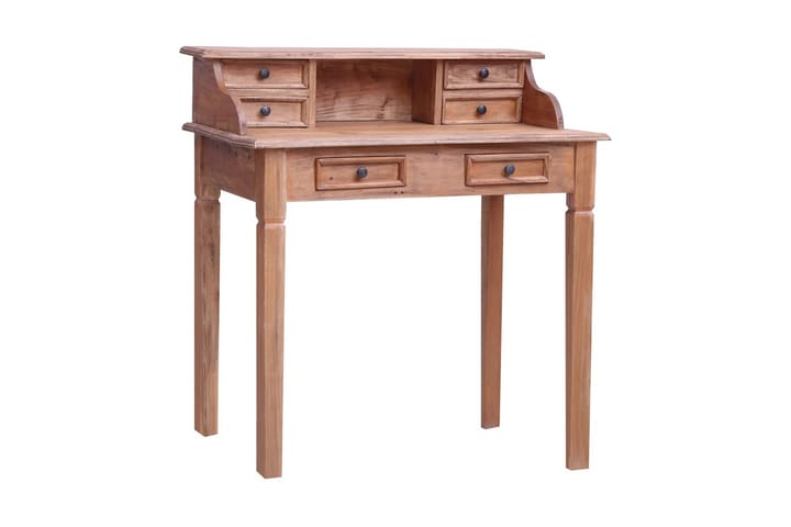 Skrivbord med lådor 90x50x101 cm massivt återvunnet trä - Brun - Förvaring - Förvaringsmöbler - Byrå - Sekretär