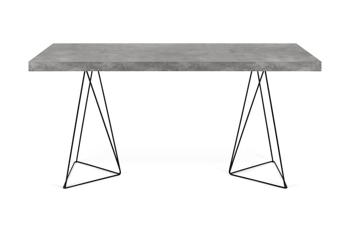Skrivbord Multi 160 cm - Betonggrå/Svart - Möbler - Bord & matgrupp - Kontorsbord - Skrivbord