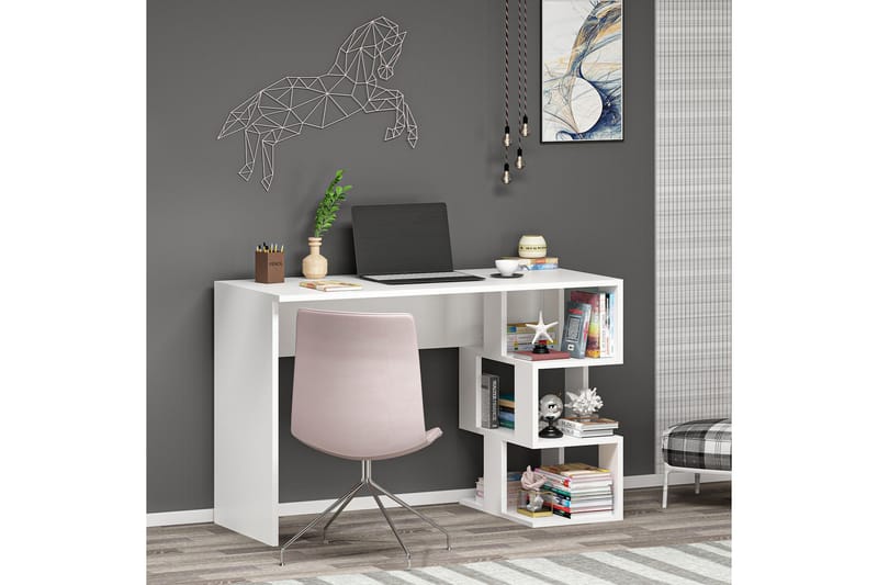 Skrivbord Myle 110 cm - Vit - Möbler - Bord & matgrupp - Kontorsbord - Skrivbord