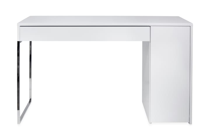 Skrivbord Prado 130 cm med Förvaring Låda + Skåp - Vit - Möbler - Bord & matgrupp - Avlastningsbord & sidobord - Brickbord & småbord