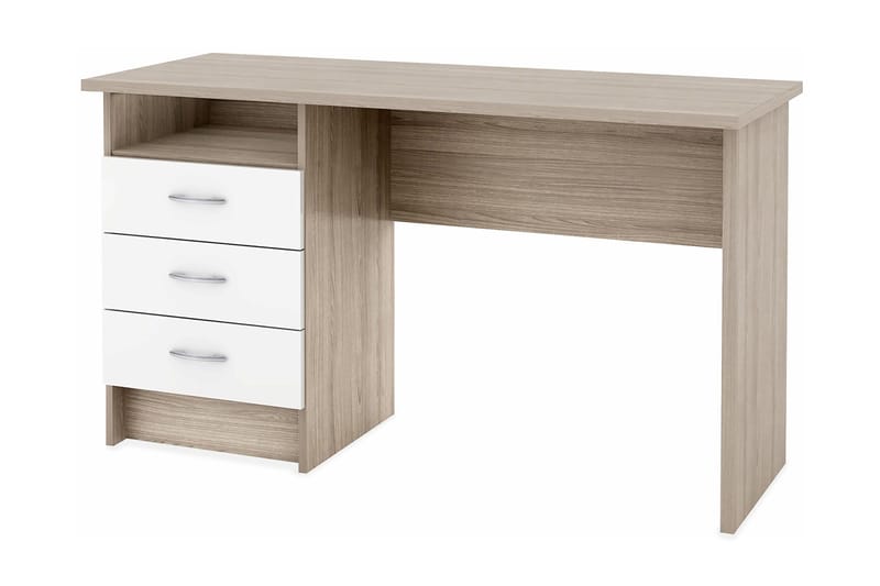 Skrivbord Praxia 120 cm - Ek|Vit - Möbler - Bord & matgrupp - Kontorsbord - Skrivbord