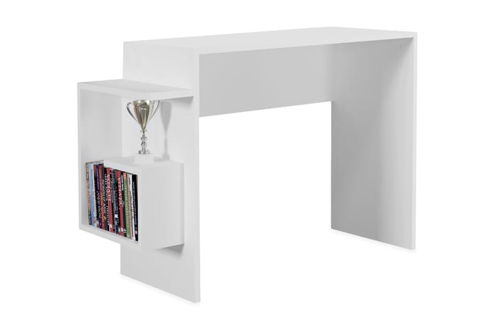 Skrivbord Ramare 104 cm med Förvaring Sidohylla - Vit - Möbler - Bord & matgrupp - Kontorsbord - Skrivbord