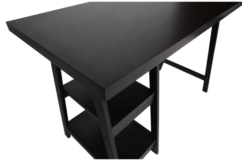 Skrivbord Rodja 119 cm med Förvaring 2 Hyller - Svart - Möbler - Bord & matgrupp - Kontorsbord - Skrivbord