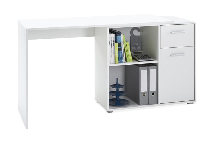 Skrivbord Russel 117 cm med Förvaring - Vit - Möbler - Bord & matgrupp - Kontorsbord - Skrivbord