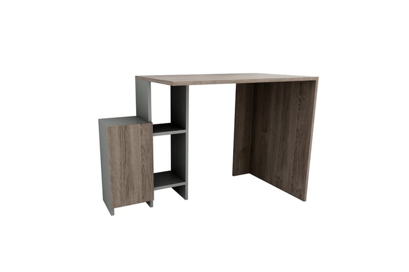 Skrivbord Sanmateo 113 cm - Antracit/Valnöt - Möbler - Bord & matgrupp - Kontorsbord - Skrivbord