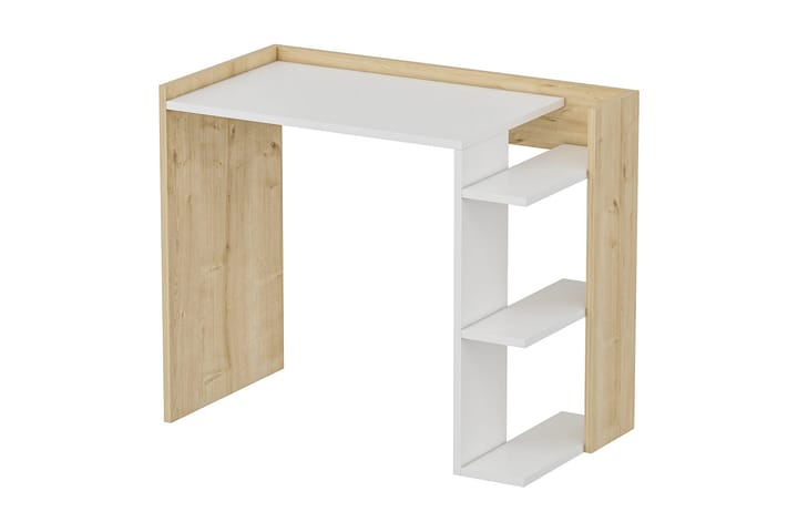 Skrivbord Shenita 90,6x75x90,6 cm med förvaring - Vit - Möbler - Bord & matgrupp - Kontorsbord - Skrivbord
