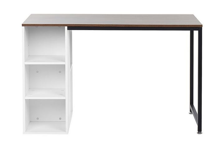 Skrivbord Silvelle 120 cm med Förvaring - Mörkt Trä/Vit - Möbler - Bord & matgrupp - Kontorsbord - Skrivbord