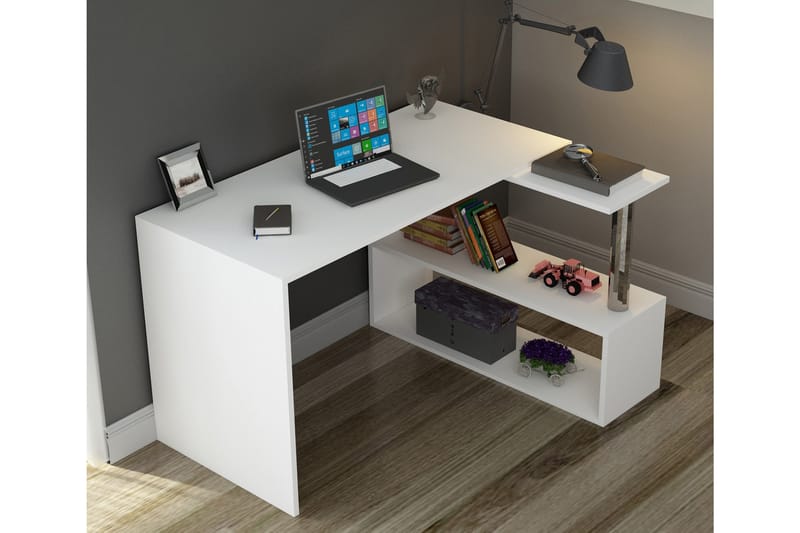 Skrivbord Solai 130 cm - Vit - Möbler - Bord & matgrupp - Kontorsbord - Skrivbord
