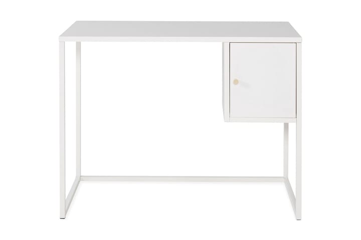 Skrivbord Tamarie 95 cm med Förvaring Skåp - Vit - Möbler - Fåtölj & stolar - Pall & puff - Sittpuff