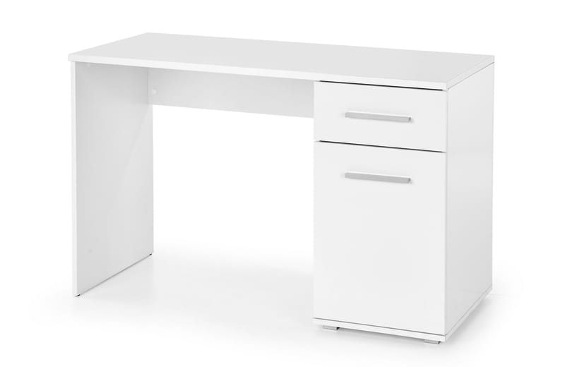 Skrivbord Tarica 120 cm med Förvaring Hylla + Skåp - Vit - Möbler - Bord & matgrupp - Kontorsbord - Skrivbord
