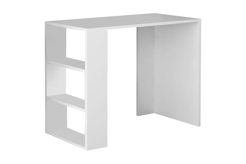 Skrivbord Tessie 90 cm med Förvaring Hylla - Vit - Möbler - Bord & matgrupp - Kontorsbord - Skrivbord