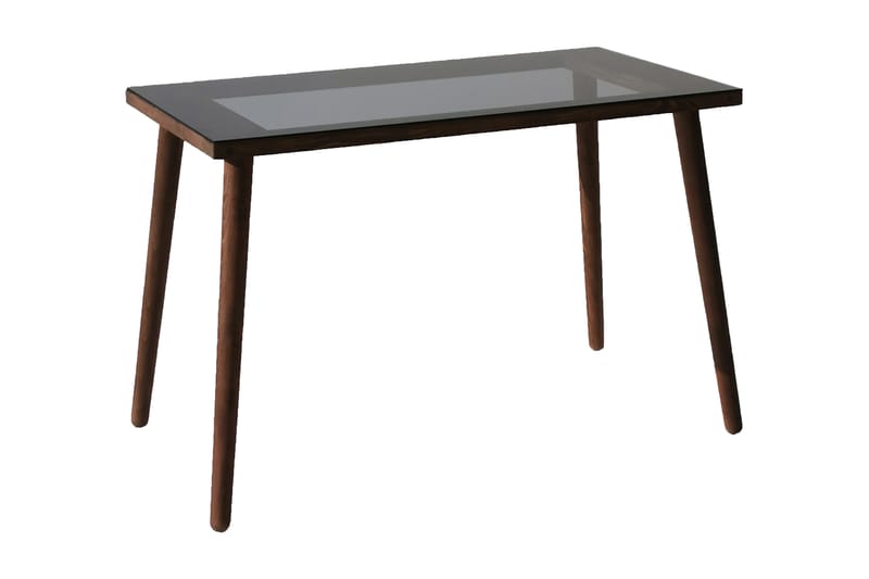 Skrivbord Vallsbo 110 cm - Glas/Valnötsbrun - Möbler - Bord & matgrupp - Bordstillbehör - Illäggsskiva