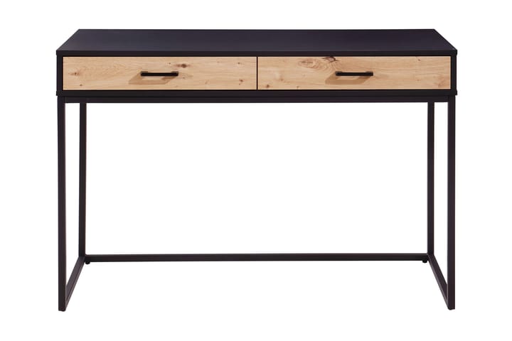 Skrivbord Vauboye 110 cm med Förvaring 2 Lådor - Svart/Brun - Möbler - Bord & matgrupp - Kontorsbord - Skrivbord