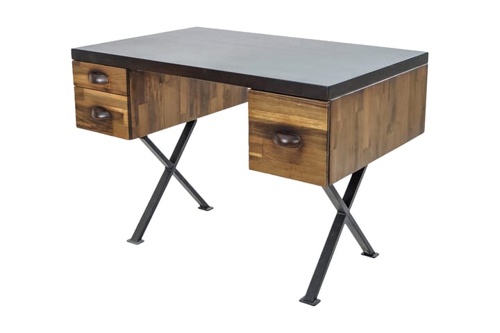 Skrivbord Vernetta 115 cm med Förvaring Lådor - Trä/Brun - Möbler - Bord & matgrupp - Kontorsbord - Skrivbord
