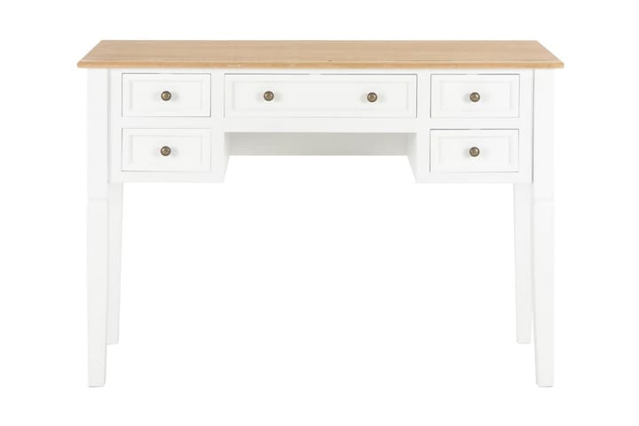 Skrivbord vit 109,5x45x77,5 cm trä - Vit - Möbler - Bord & matgrupp - Kontorsbord - Skrivbord