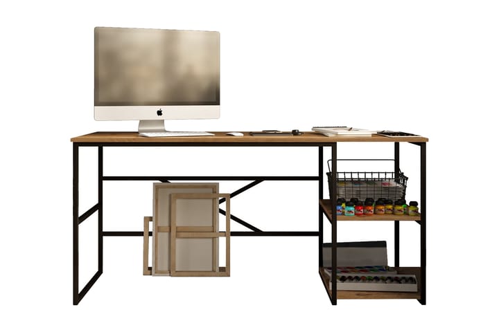 Skrivbord Vogue 160x75x160 cm med förvaring - Grön - Möbler - Bord & matgrupp - Kontorsbord - Skrivbord