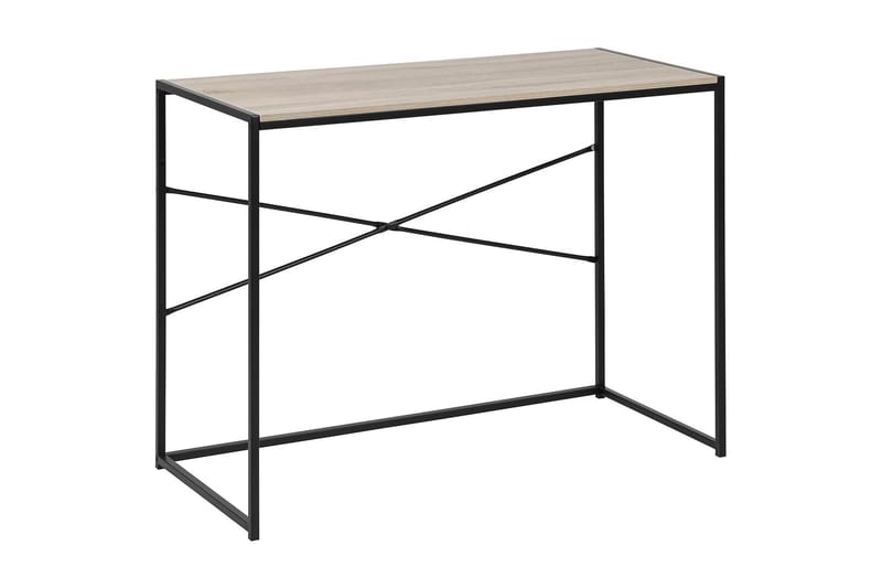 Skrivbord Walmon 100 cm - Natur/Grå/Svart - Möbler - Bord & matgrupp - Kontorsbord - Skrivbord