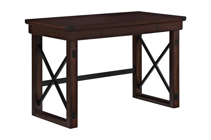 Skrivbord Wildwood 121 cm med Förvaring Låda Espresso - Dorel Home - Möbler - Bord & matgrupp - Kontorsbord - Skrivbord
