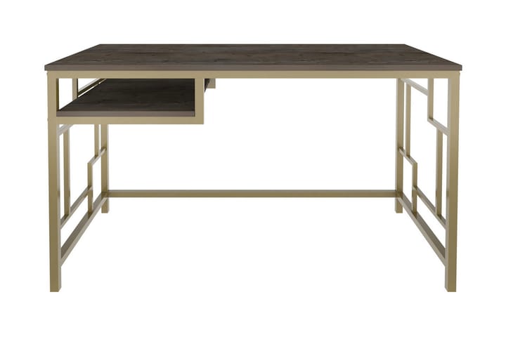 Skrivbord Wraphis 60x74,8x120 cm - Guld/Antracit - Möbler - Bord & matgrupp - Kontorsbord - Skrivbord