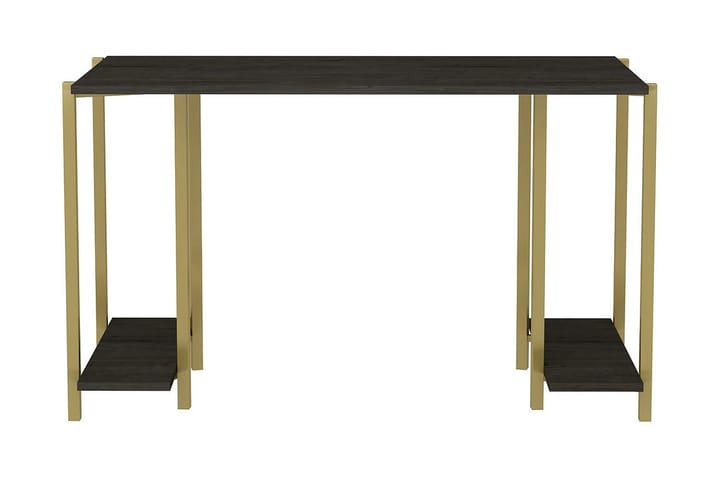 Skrivbord Yepan 60x73,8x125,2 cm med förvaring - Guld/Antracit - Möbler - Bord & matgrupp - Kontorsbord - Skrivbord