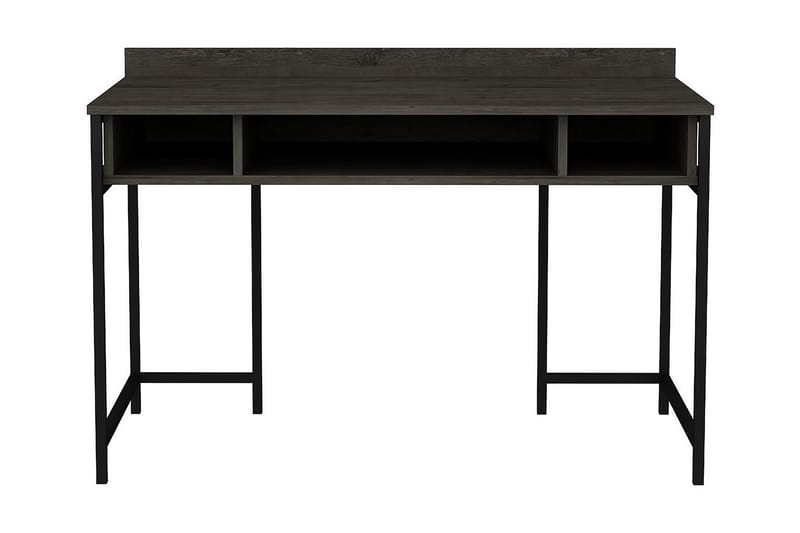Skrivbord Yepan 60x74,8x120 cm med förvaring - Svart/Grå - Möbler - Bord & matgrupp - Kontorsbord - Skrivbord