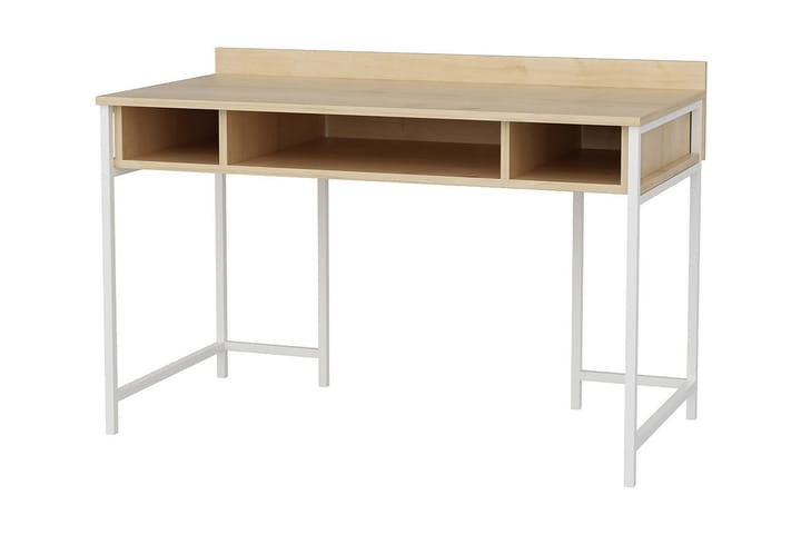 Skrivbord Yepan 60x74,8x120 cm med förvaring - Vit - Möbler - Bord & matgrupp - Kontorsbord - Skrivbord